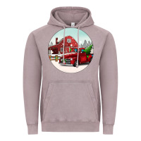 Vintage Zinc Christmas farm Christmas Vintage Hoodie - BarkalooDesign