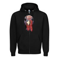 Black gobble face Zipper Hoodie - RanaPortraitStore