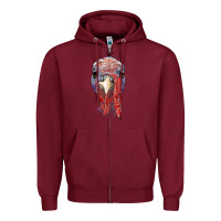 Burgundy gobble face Zipper Hoodie - RanaPortraitStore