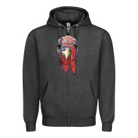 Charcoal Heather gobble face Zipper Hoodie - RanaPortraitStore