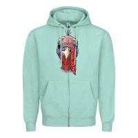 Seafoam gobble face Zipper Hoodie - RanaPortraitStore