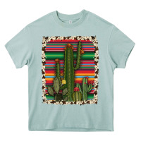Arona serape cowhide cacti Heavy Core Tee - RanaPortraitStore