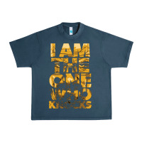 Midnight Navy i am the one who knocks Urban Heavy Tee - artisFamous