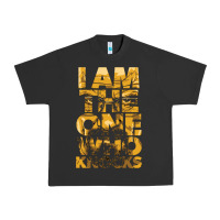 Pigment Black i am the one who knocks Urban Heavy Tee - artisFamous