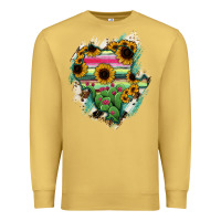 Antique Gold Durango State Of Mexico Map Premium Sweatshirt - RanaPortraitStore