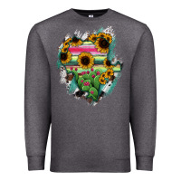 Charcoal Heather Durango State Of Mexico Map Premium Sweatshirt - RanaPortraitStore