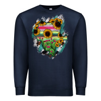 Navy Durango State Of Mexico Map Premium Sweatshirt - RanaPortraitStore