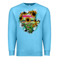 Ocean Blue Durango State Of Mexico Map Premium Sweatshirt - RanaPortraitStore