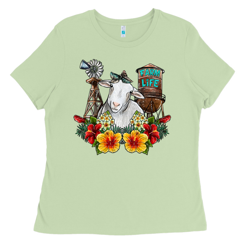 Farm Life Sheep Ladies Tee by SublimationCraftShop | Teevron