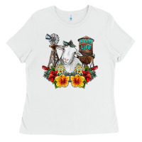White farm life sheep Ladies Tee - SublimationCraftShop