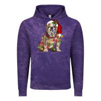 Cloud Purple Christmas english bulldog Vintage Hoodie - BarkalooDesign