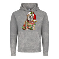 Cloud Rock Christmas english bulldog Vintage Hoodie - BarkalooDesign