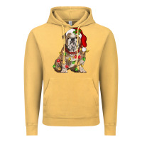 Christmas English Bulldog Vintage Hoodie | Teevron