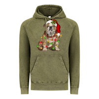 Vintage Olive Christmas english bulldog Vintage Hoodie - BarkalooDesign