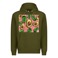 Army Green avacado pink tumbler Premium Hoodie - BarkalooDesign