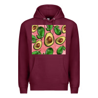 Burgundy avacado pink tumbler Premium Hoodie - BarkalooDesign