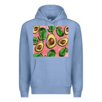 Colony Blue avacado pink tumbler Premium Hoodie - BarkalooDesign