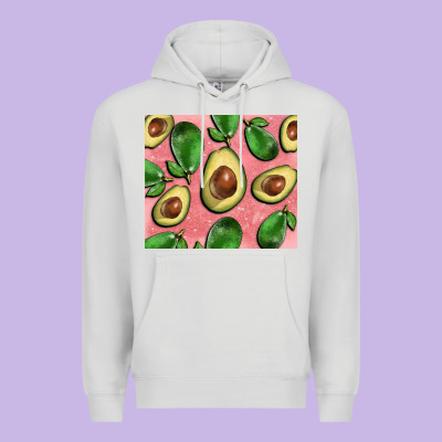 Avacado Pink Tumbler Premium Hoodie Designed By Barkaloodesign
