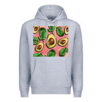 Heather Grey avacado pink tumbler Premium Hoodie - BarkalooDesign