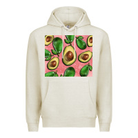 Oatmeal Heather avacado pink tumbler Premium Hoodie - BarkalooDesign