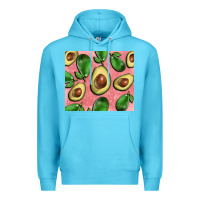 Ocean Blue avacado pink tumbler Premium Hoodie - BarkalooDesign