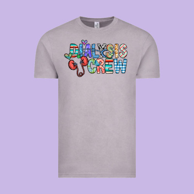 Dialysis Crew Vintage Tee Designed By Cowhidedigitalart