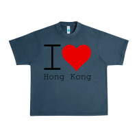 Midnight Navy i love hong kong Urban Heavy Tee - artisFamous