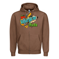 Chestnut kindergarten grade dude Zipper Hoodie - RanaPortraitStore