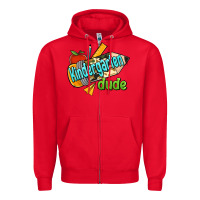 Red kindergarten grade dude Zipper Hoodie - RanaPortraitStore