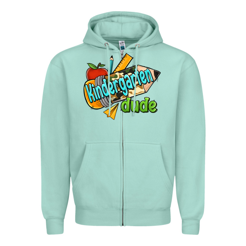 Kindergarten Grade Dude Zipper Hoodie by RanaPortraitStore | Teevron
