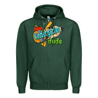 Sports Green kindergarten grade dude Zipper Hoodie - RanaPortraitStore