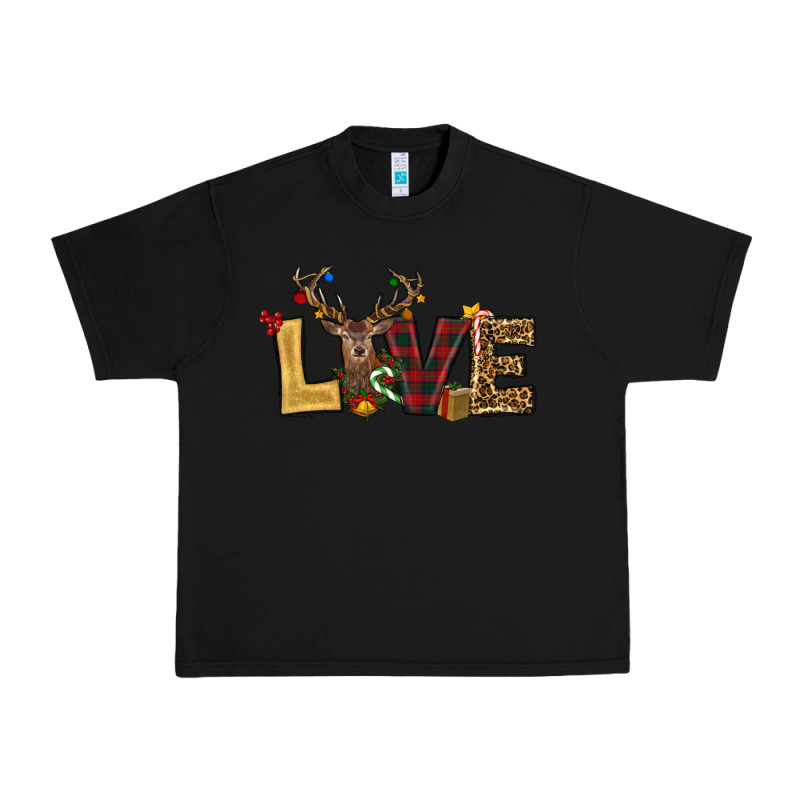 Christmas Reindeer Love Urban Heavy Tee by RanaPortraitStore | Teevron
