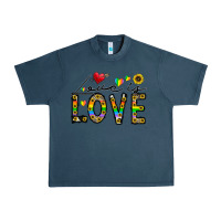 Midnight Navy love is love Urban Heavy Tee - CowhideDigitalArt