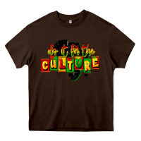 Chocolate Brown do it for the culture Heavy Core Tee - FaDigitalArtStudio