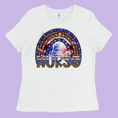 American Nurse Ladies Tee Designed By Sublimationcraftshop