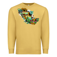 Antique Gold Mexico Map Premium Sweatshirt - RanaPortraitStore