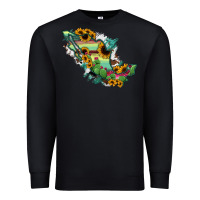 Black Mexico Map Premium Sweatshirt - RanaPortraitStore