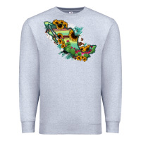 Heather Grey Mexico Map Premium Sweatshirt - RanaPortraitStore