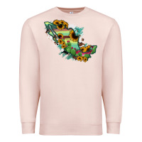 Pale Pink Mexico Map Premium Sweatshirt - RanaPortraitStore