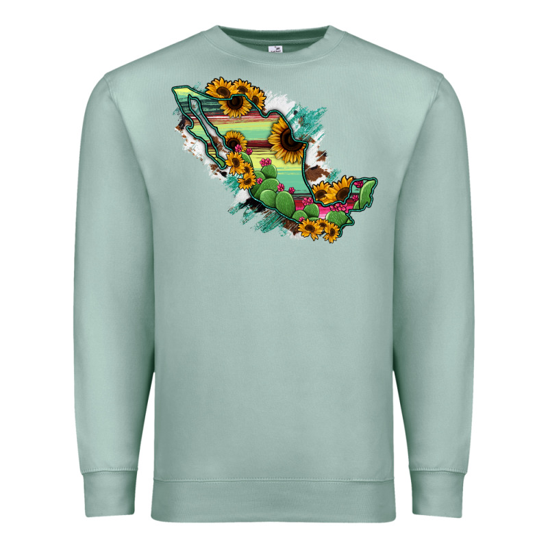 Mexico Map Premium Sweatshirt by RanaPortraitStore | Teevron