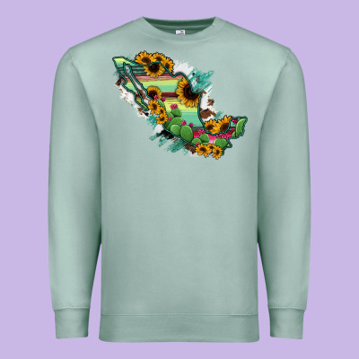 Mexico Map Premium Sweatshirt Designed By Ranaportraitstore