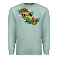 Seafoam Mexico Map Premium Sweatshirt - RanaPortraitStore