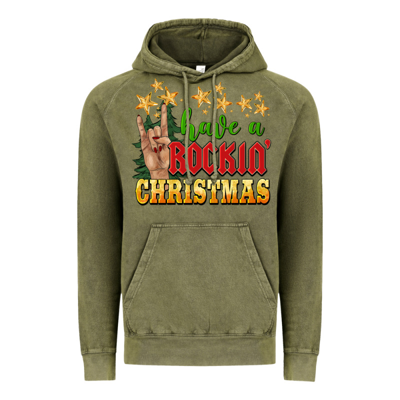 Have A Rockin Christmas Vintage Hoodie by BarkalooDesign | Teevron