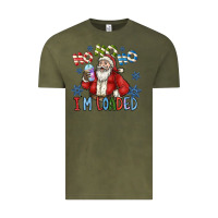 Vintage Olive ho ho ho im loaded Vintage Tee - CowhideDigitalArt