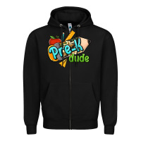 Black pre k dude Zipper Hoodie - RanaPortraitStore