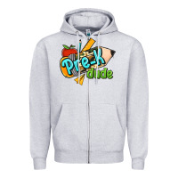 Heather Grey pre k dude Zipper Hoodie - RanaPortraitStore