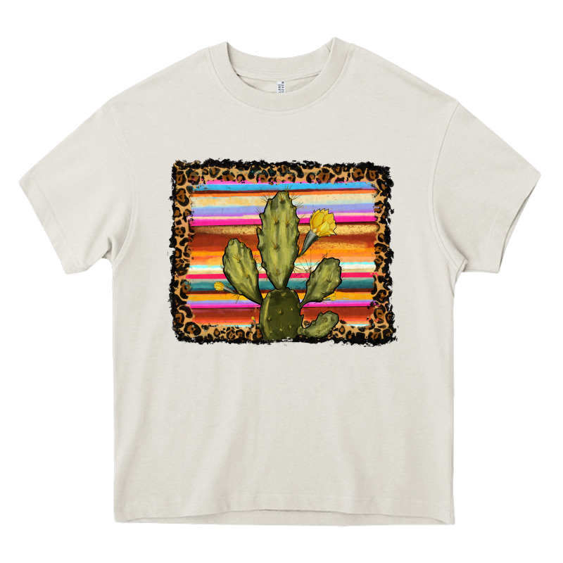 Serape Leopard Cactus Heavy Core Tee by RanaPortraitStore | Teevron