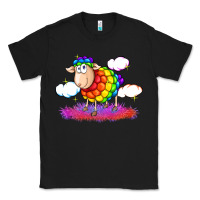 Black rainbow sheep pride Classic Tee - FaDigitalArtStudio