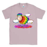 Lilac rainbow sheep pride Classic Tee - FaDigitalArtStudio
