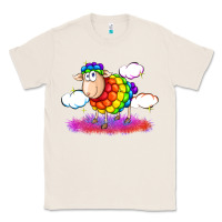 Natural rainbow sheep pride Classic Tee - FaDigitalArtStudio
